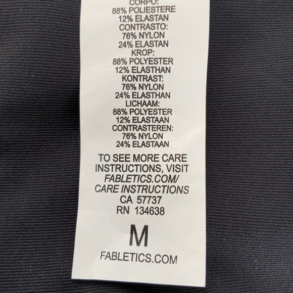 Fabletics Tank Women M Black Ashlyn Double Up - Picture 5 of 6